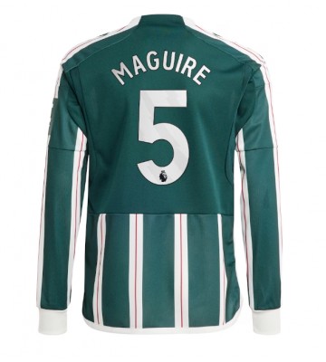 Manchester United Harry Maguire #5 Koszulka Wyjazdowych 2023-24 Długi Rękaw